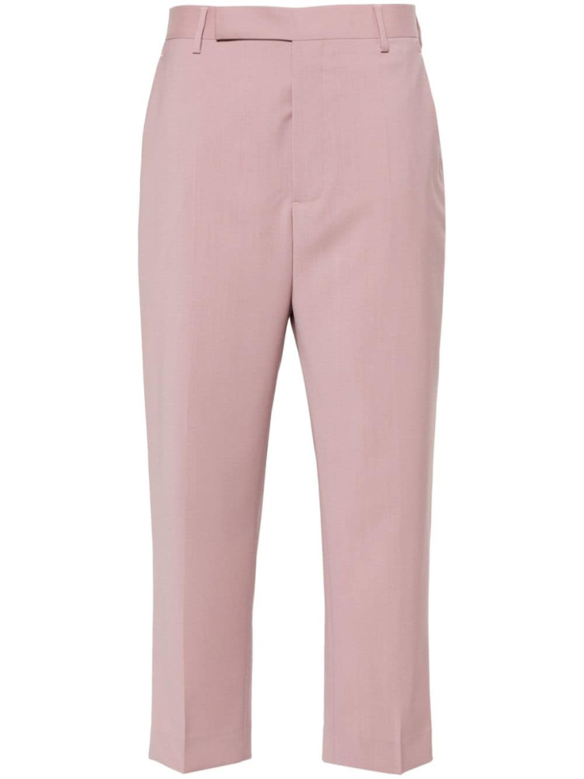 Straight-leg Cropped Tailored Pants