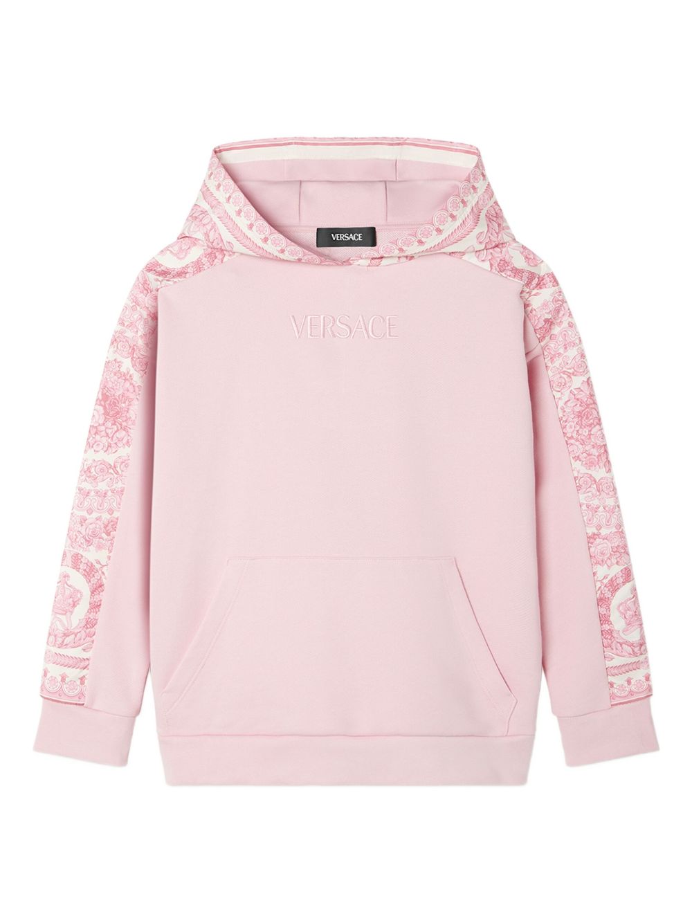 Barocco-print hoodie - Pink