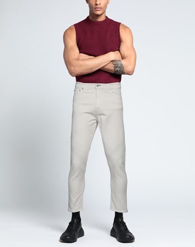 Man Jeans Light grey Size 30 Cotton, Elastane