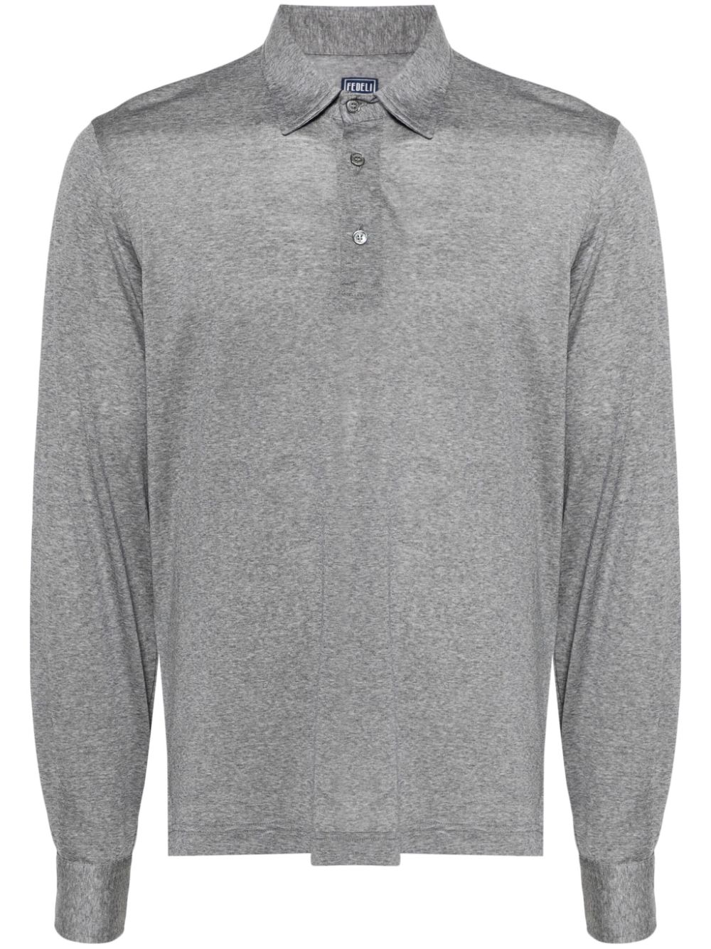 Wool polo shirt - Grey