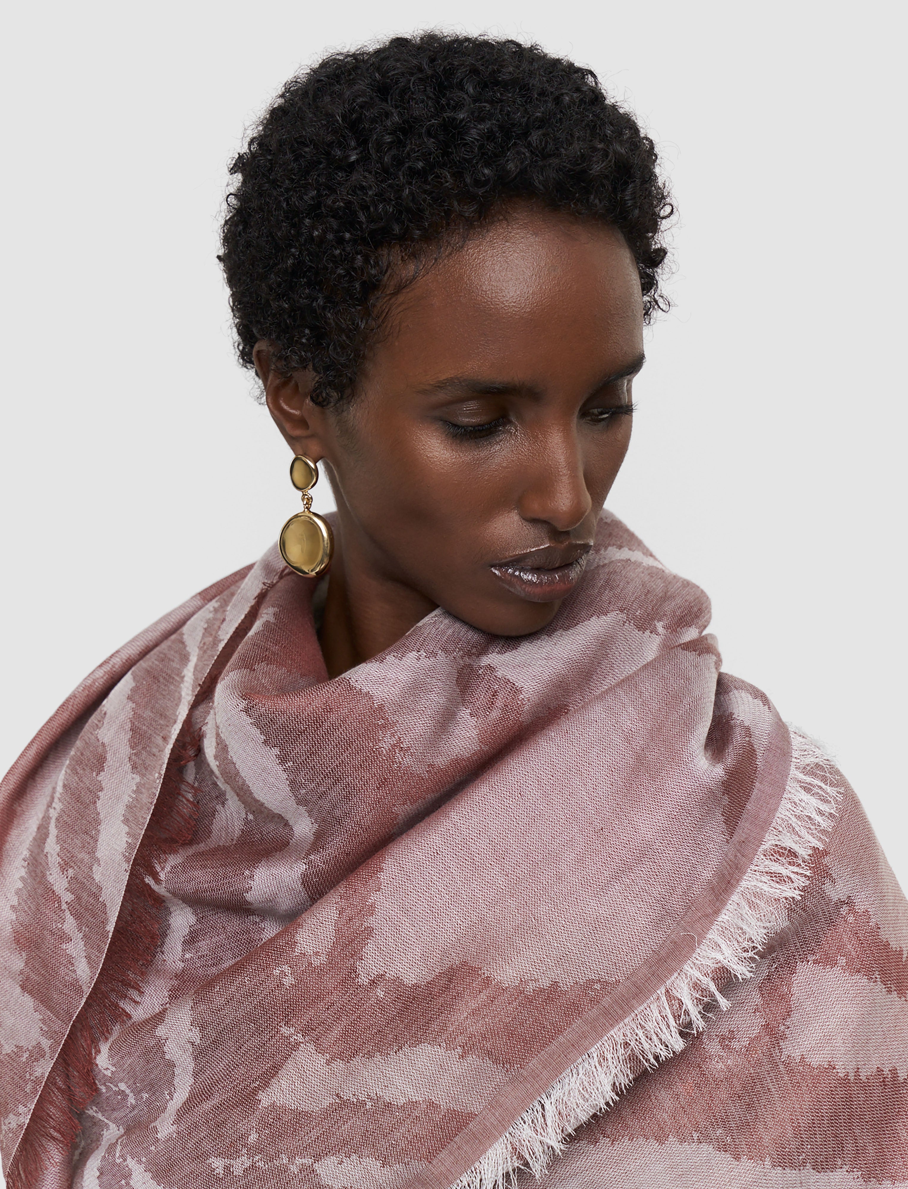 Aster Linen Blend Scarf - One Size