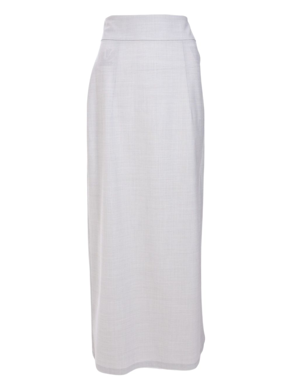 Fabiana Filippi side-flap maxi skirt - Grey