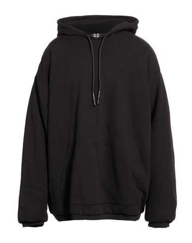 Man Sweatshirt Black Size 3XL Cotton