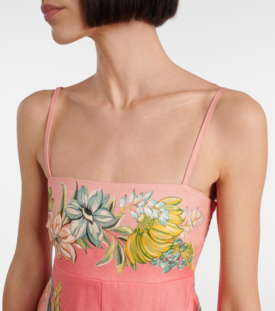 Alémais Anika floral linen maxi dress