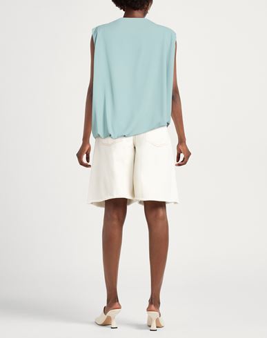 Woman Top Sky blue Size 8 Polyester, Elastane
