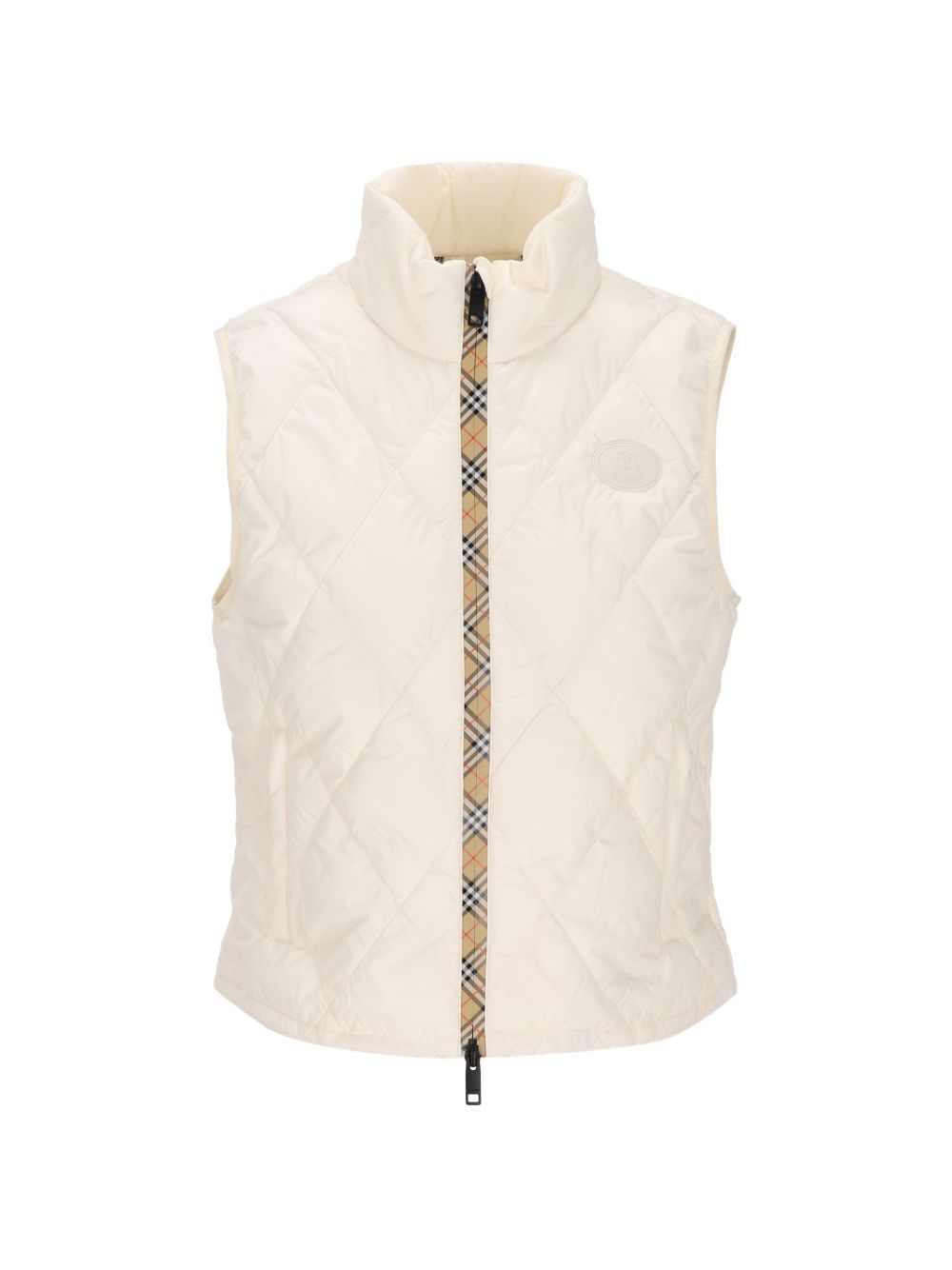 Quilted Down Vest — White