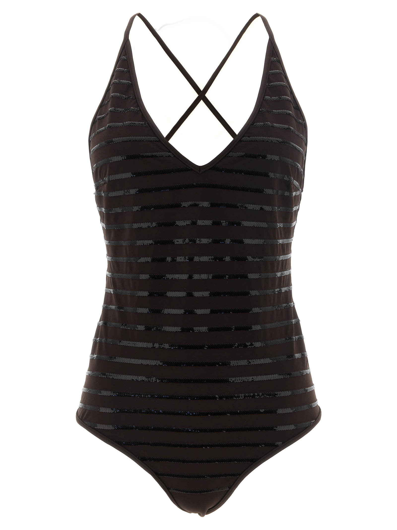 One-Piece Swimsuit — Brown