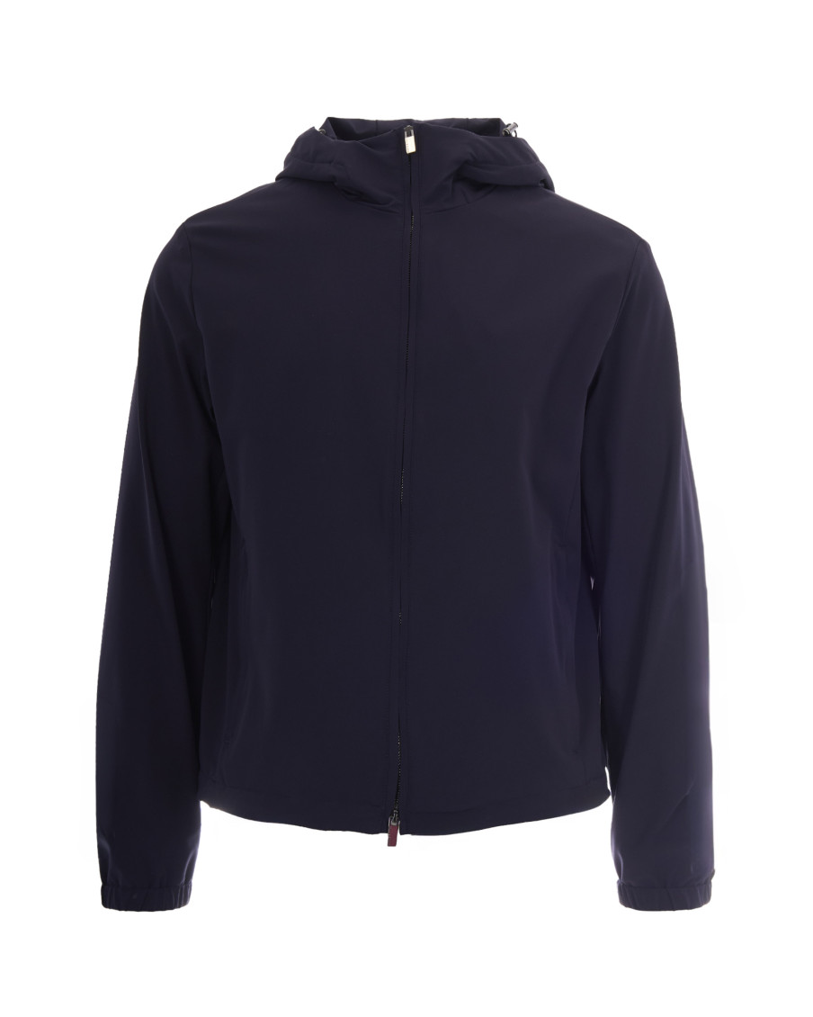 Navy Blue Hooded Jacket