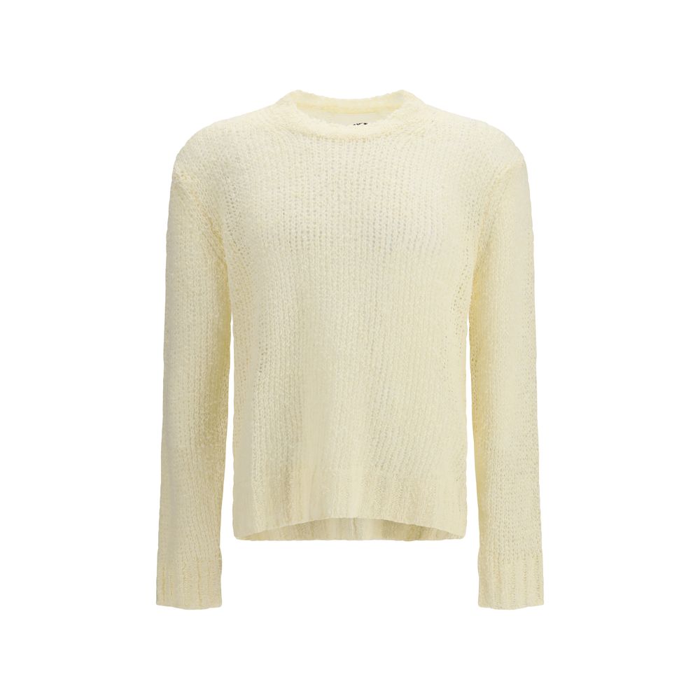 Open Stitch Linen Sweater — Beige
