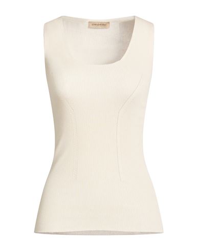 Woman Top Cream Size 10 Silk, Cotton