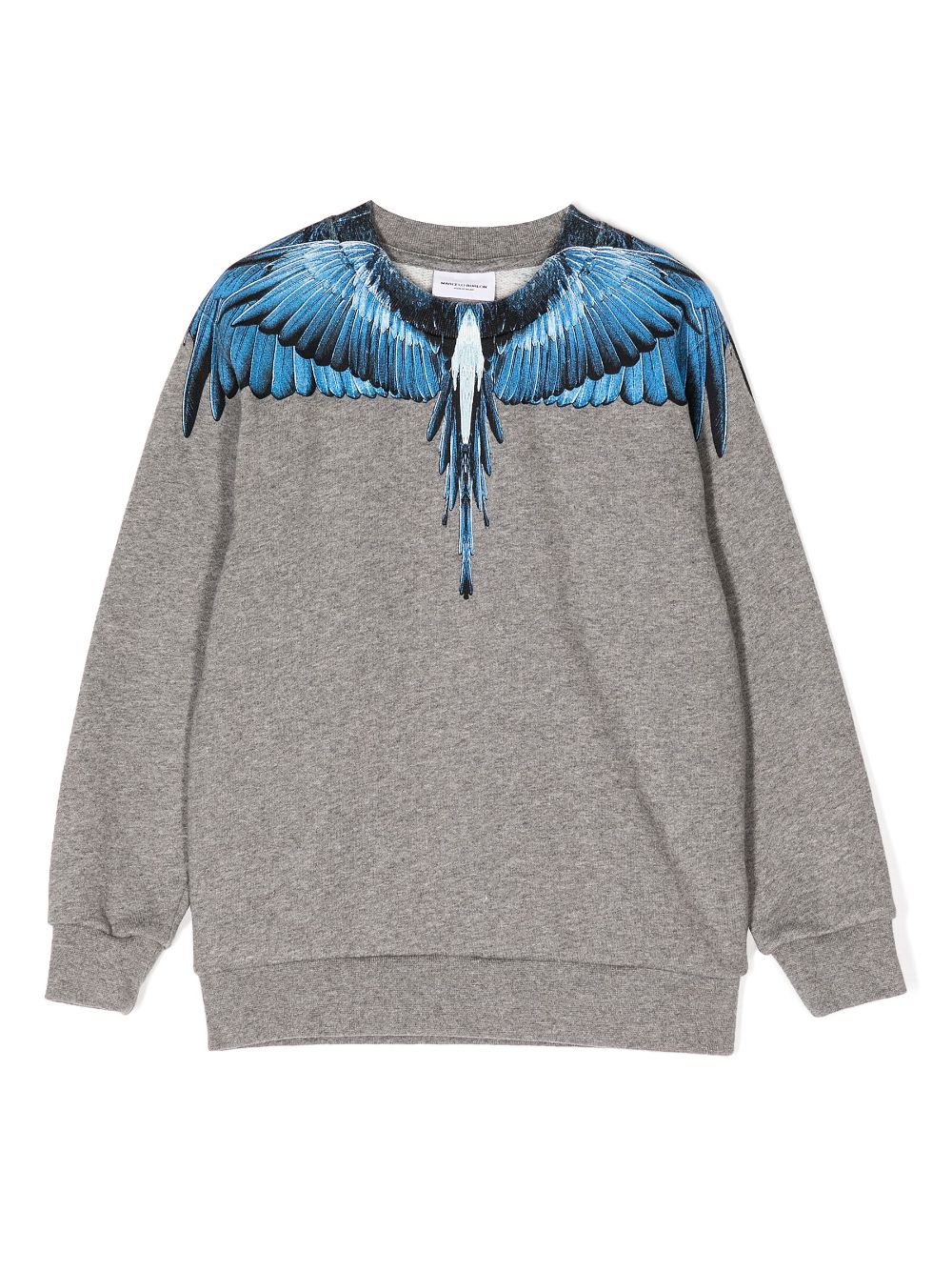 Wings-print cotton-blend sweatshirt - Grey