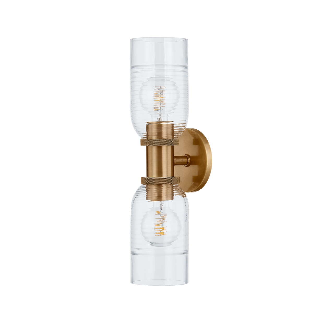 Patina Brass Two Light Wall Sconce from the Redding Collection