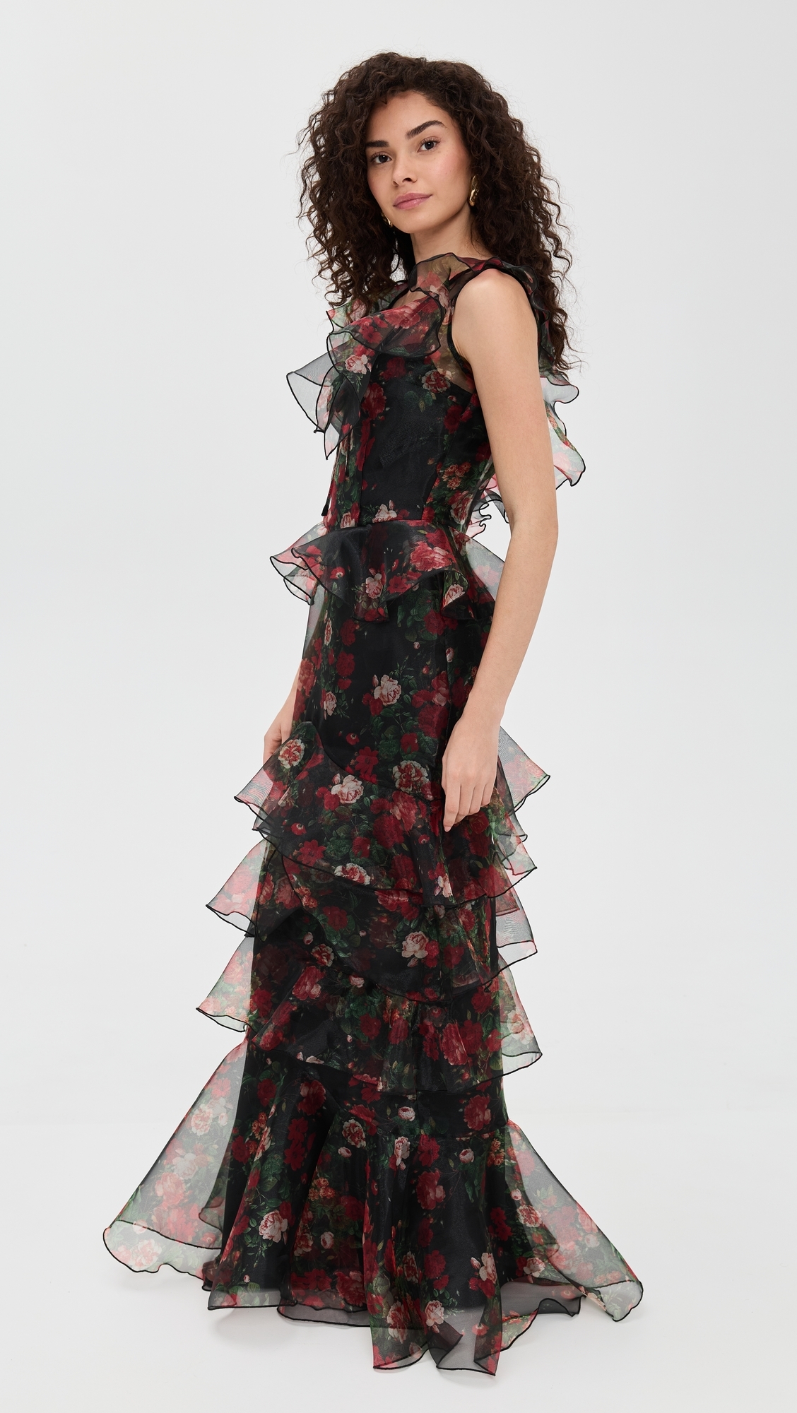Carmen Dress Black Floral