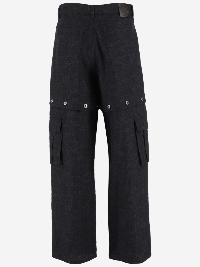 90slogo Linen But Cargo Pant