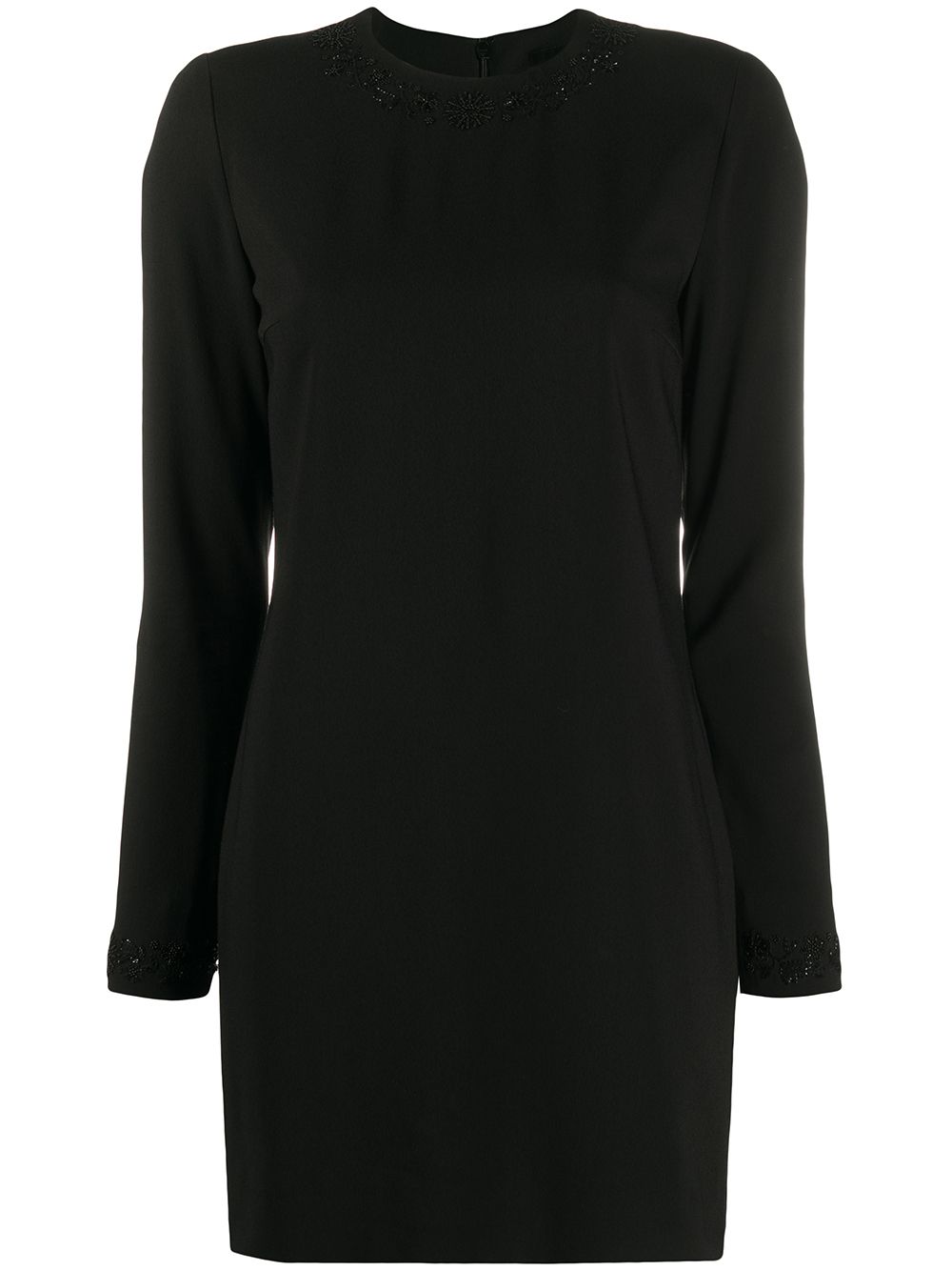 Beaded mini dress - Black