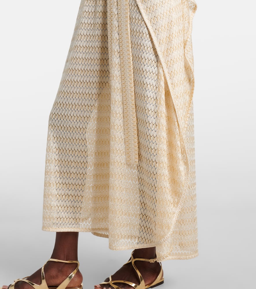 Melissa Odabash June knitted lame kaftan