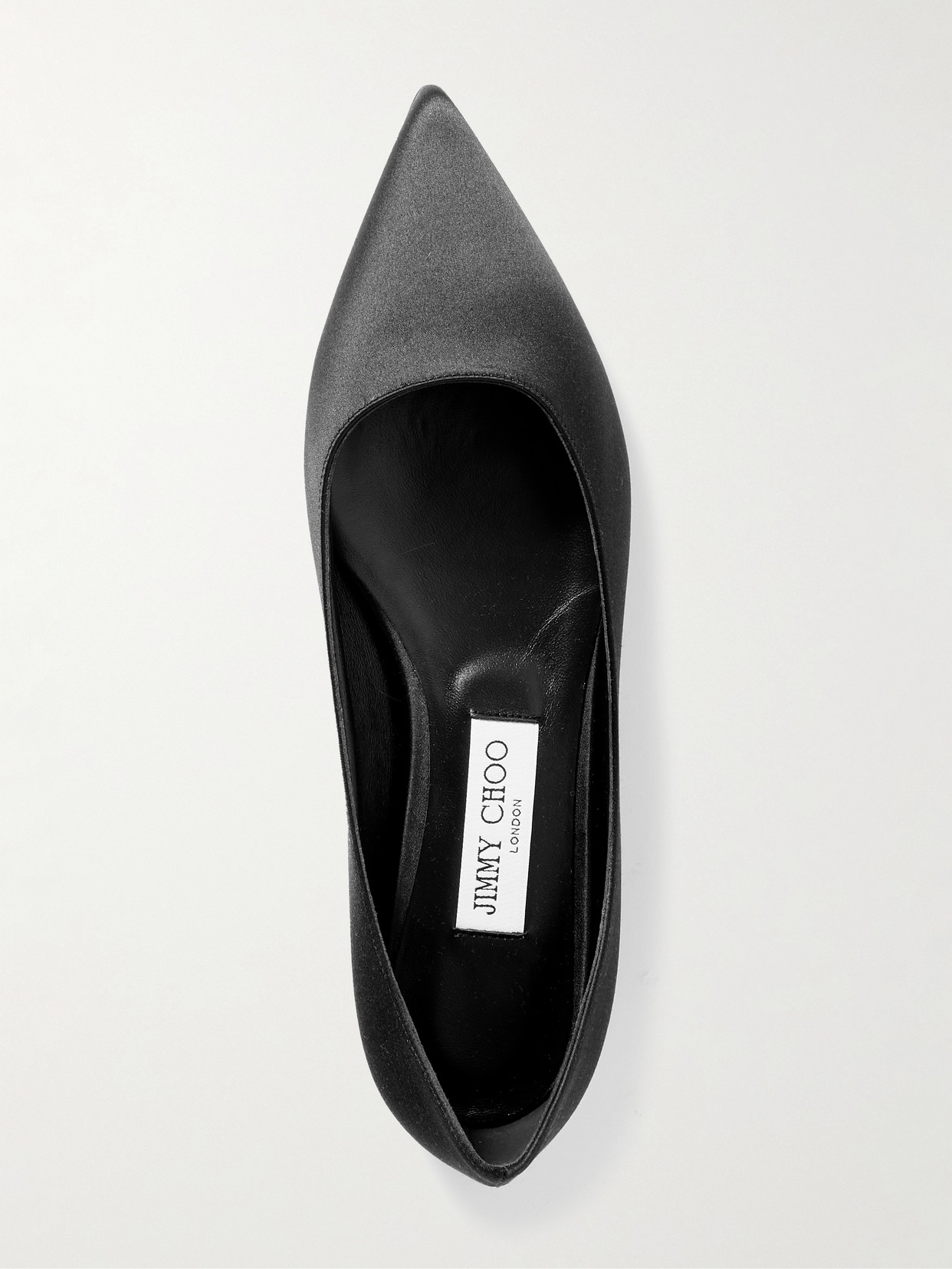 Love Satin Flats - Black