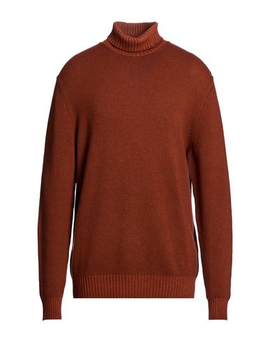 Man Turtleneck Brick Size 44 Virgin Wool