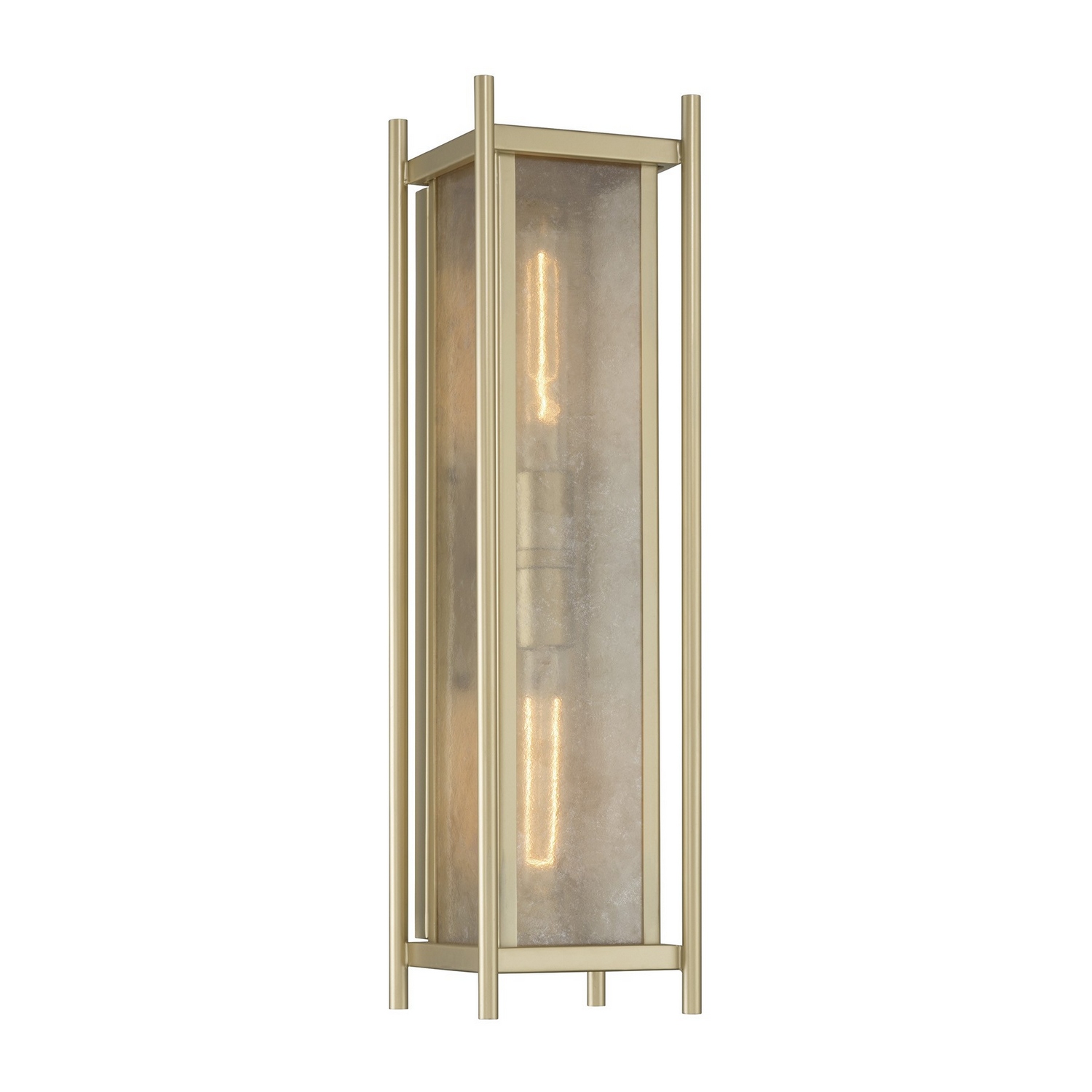 Jacobs 2-Light Outdoor Wall Lantern in Serene Bra