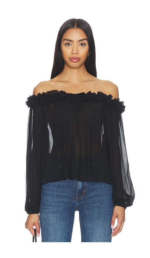 PAIGE Casey Blouse in Black. - XXS also in XS, S, M