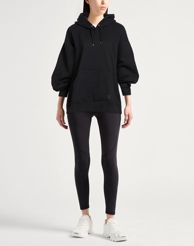 Woman Sweatshirt Black Size S Cotton, Polyester