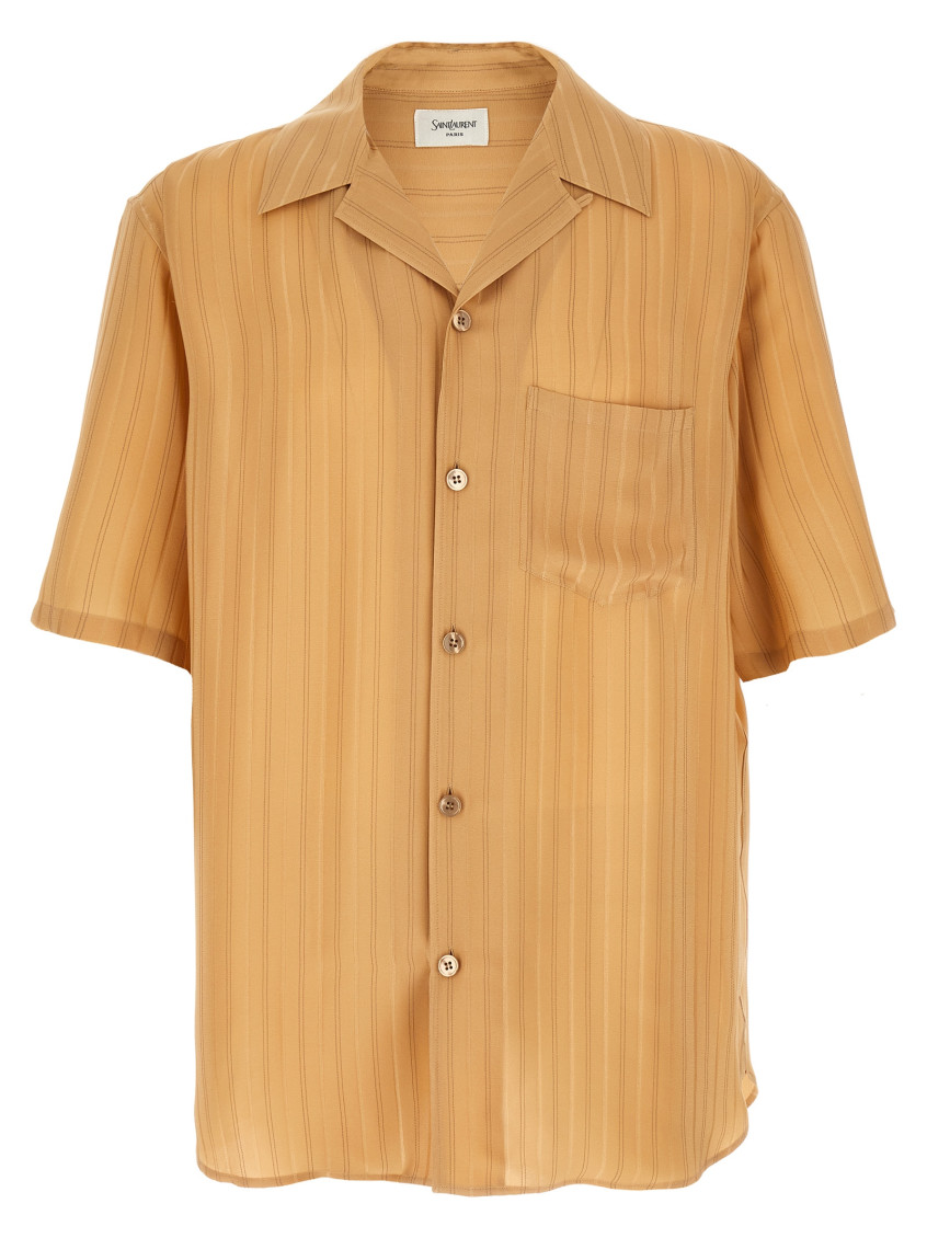 Saint Laurent - silk shirt short sleeves chest pocket