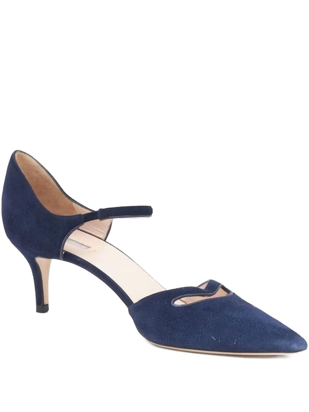 55mm suede pumps - Blue