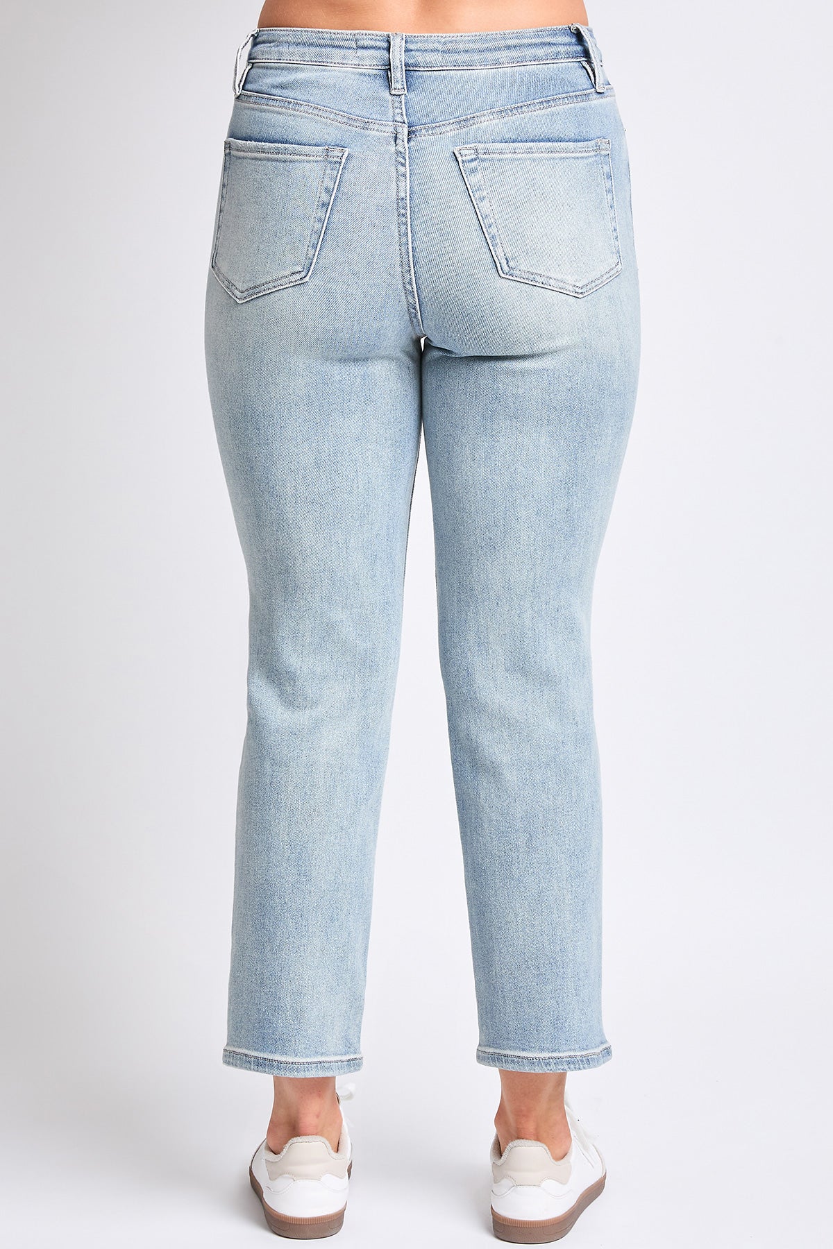 Women's Luxe High Rise Vintage Stretch Straight Jeans