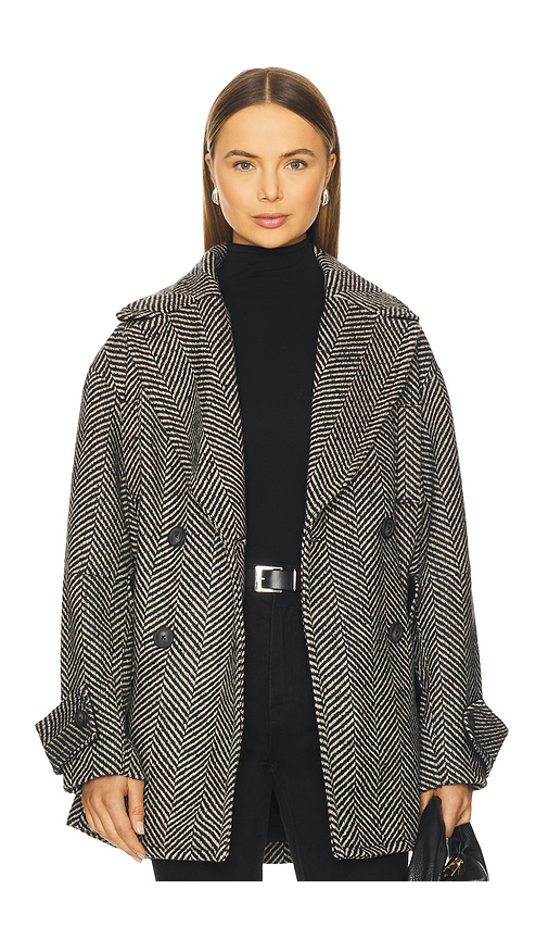 Free People Ari Wool Peacoat in Black. XL also in L, M