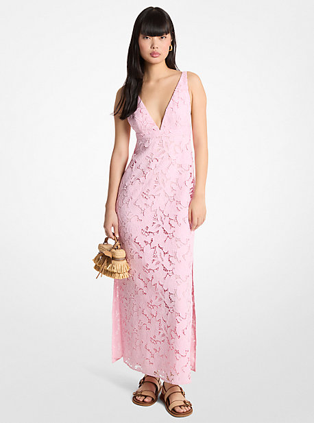 Corded Floral Lace Maxi Dress