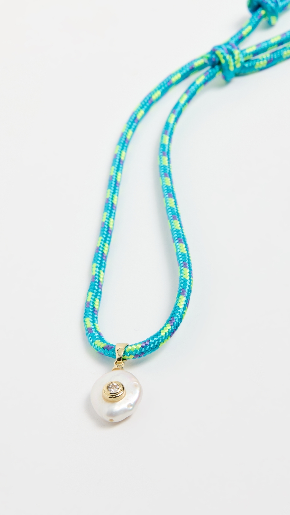 Blue Paracord Necklace Blue One Size