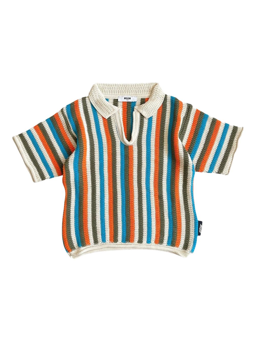 Stripe polo shirt - Neutrals