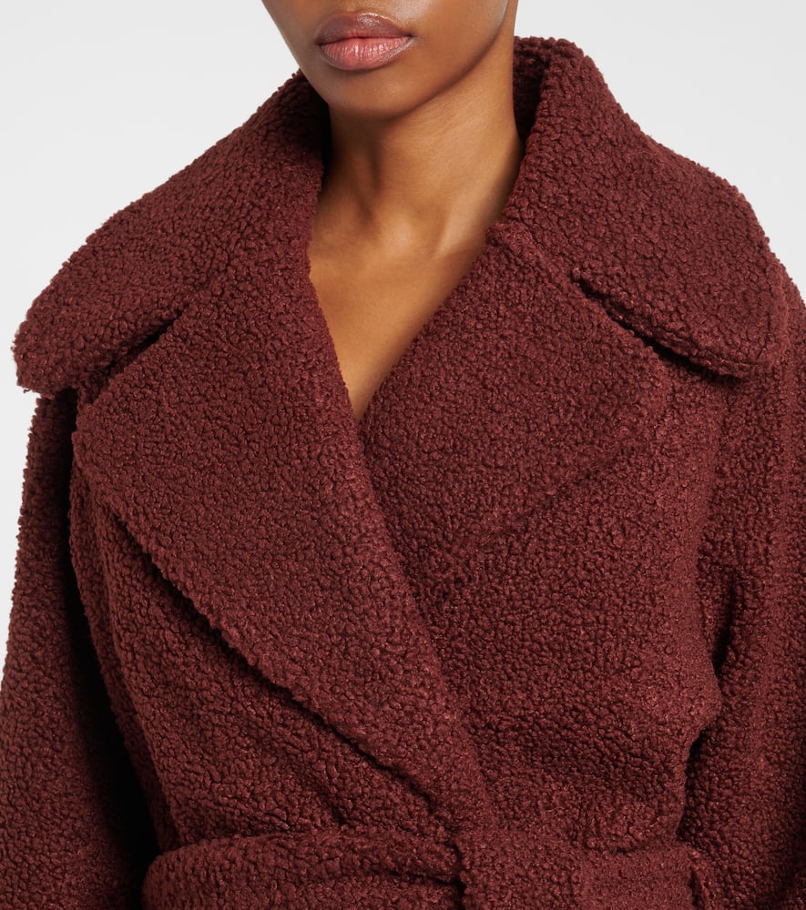 Vermont faux shearling wrap coat