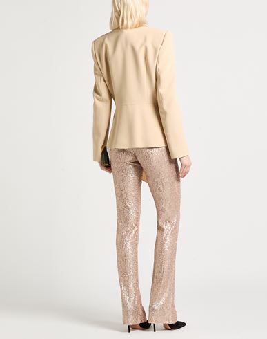 Woman Blazer Beige Size 10 Acetate, Viscose