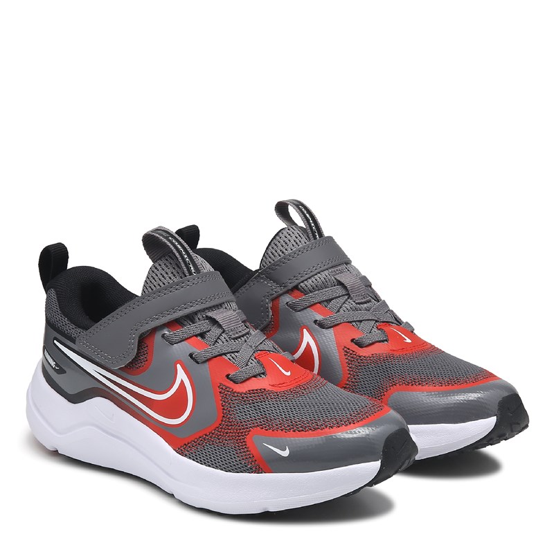 Kids' Cosmic Runner Running Shoe Little Kid Shoes (Grey/Red)