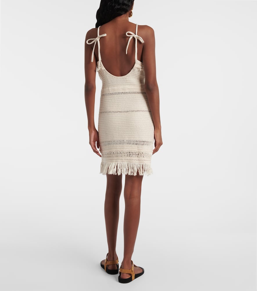 Araliage macramé cotton minidress