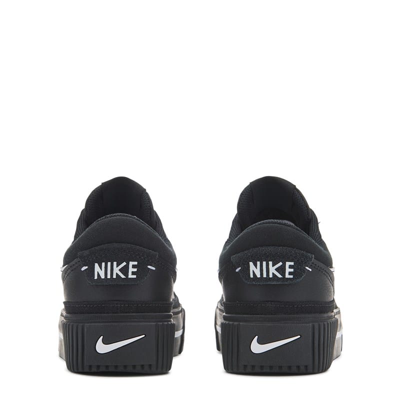 Women's Court Legacy Lift Platform Sneakers (Black/White Beaded)