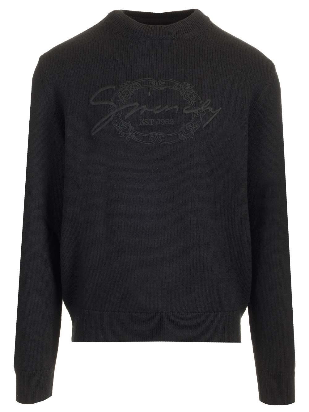 Logo Embroidered Knit Sweater