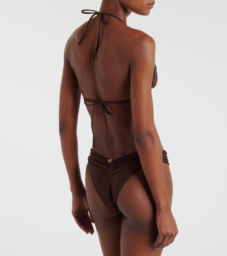 Jasmin gathered bikini top
