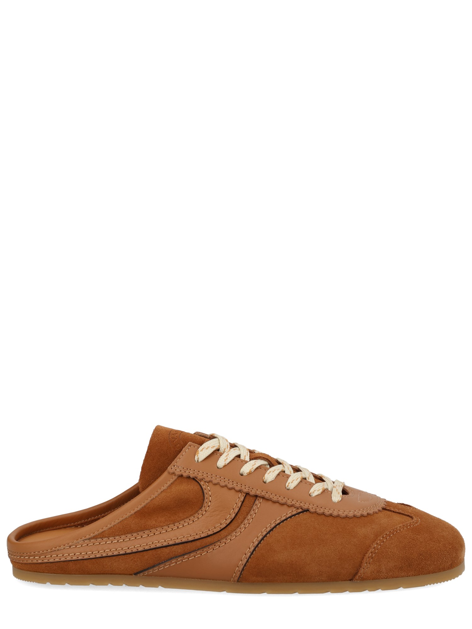 Sneaker mule in suede