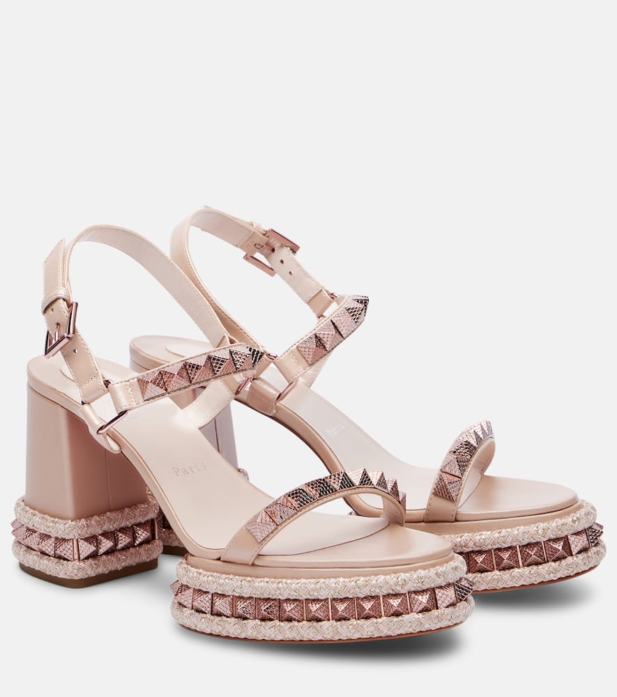 Superaclou 85 leather platform sandals