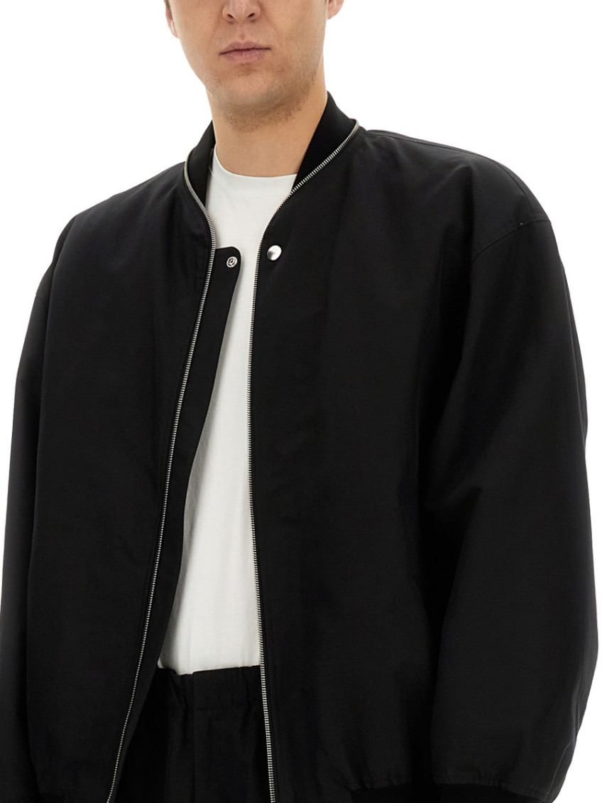 Blouson 11 Bomber In Black Cotton