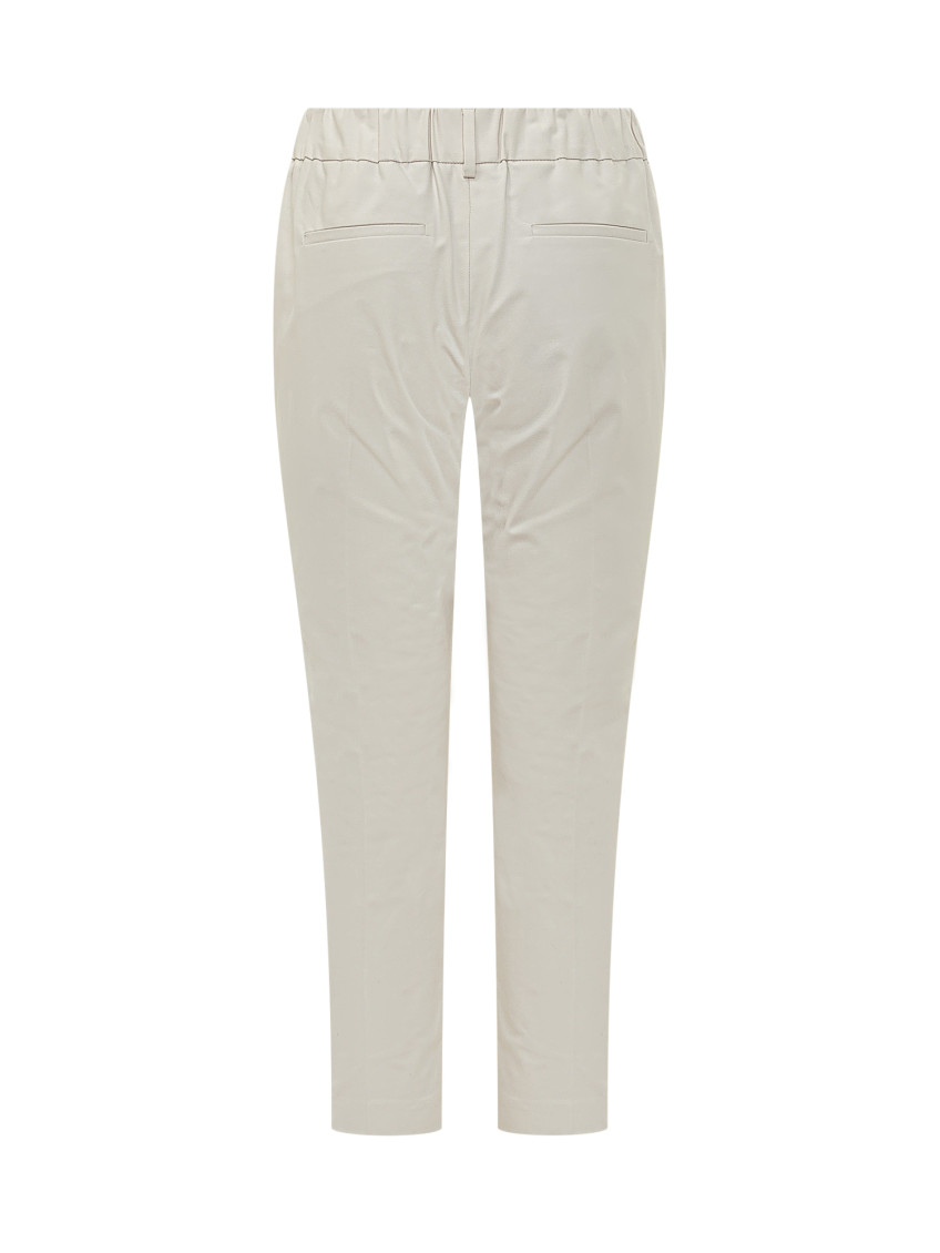 Beige Relaxed Joggers Pants