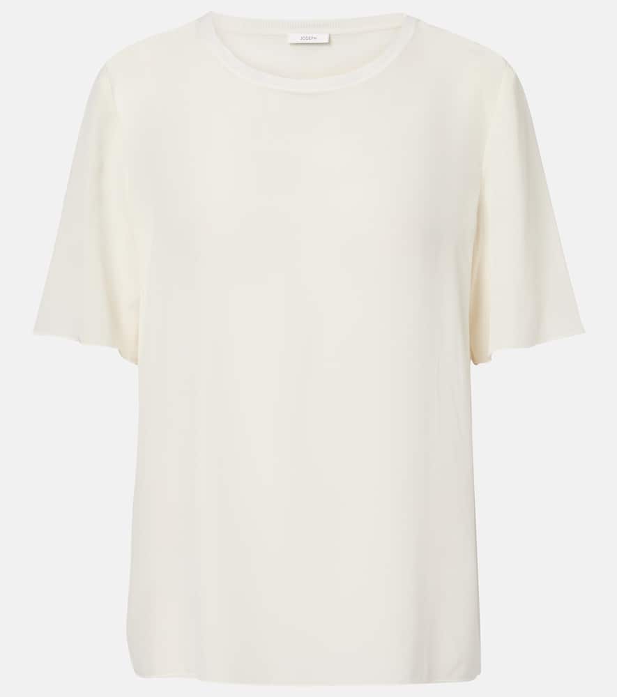 Rubin silk crêpe de soie T-shirt