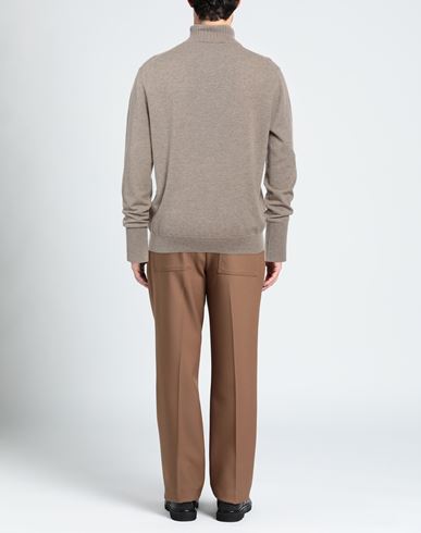 Man Turtleneck Beige Size 46 Cashmere