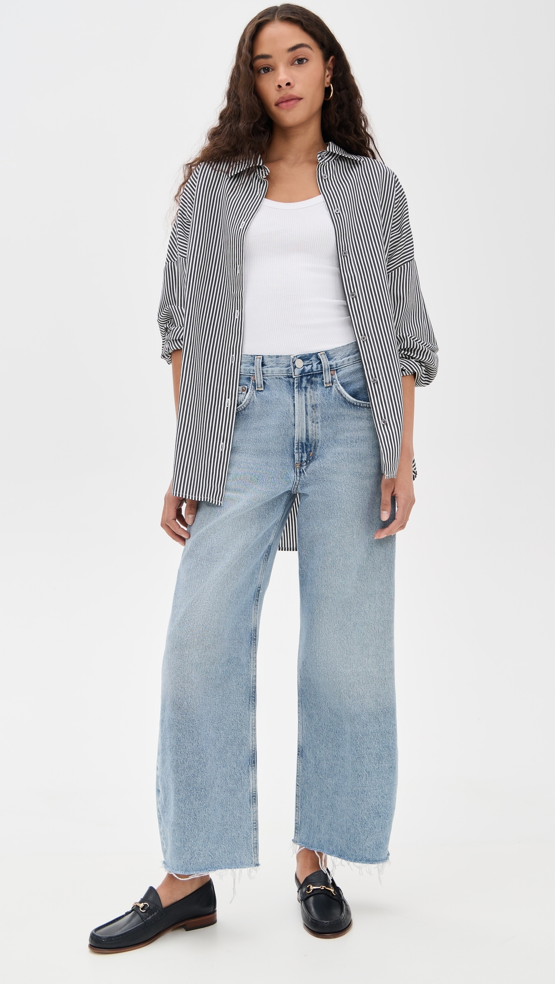 AGOLDE Low Curve Fray Jeans Force