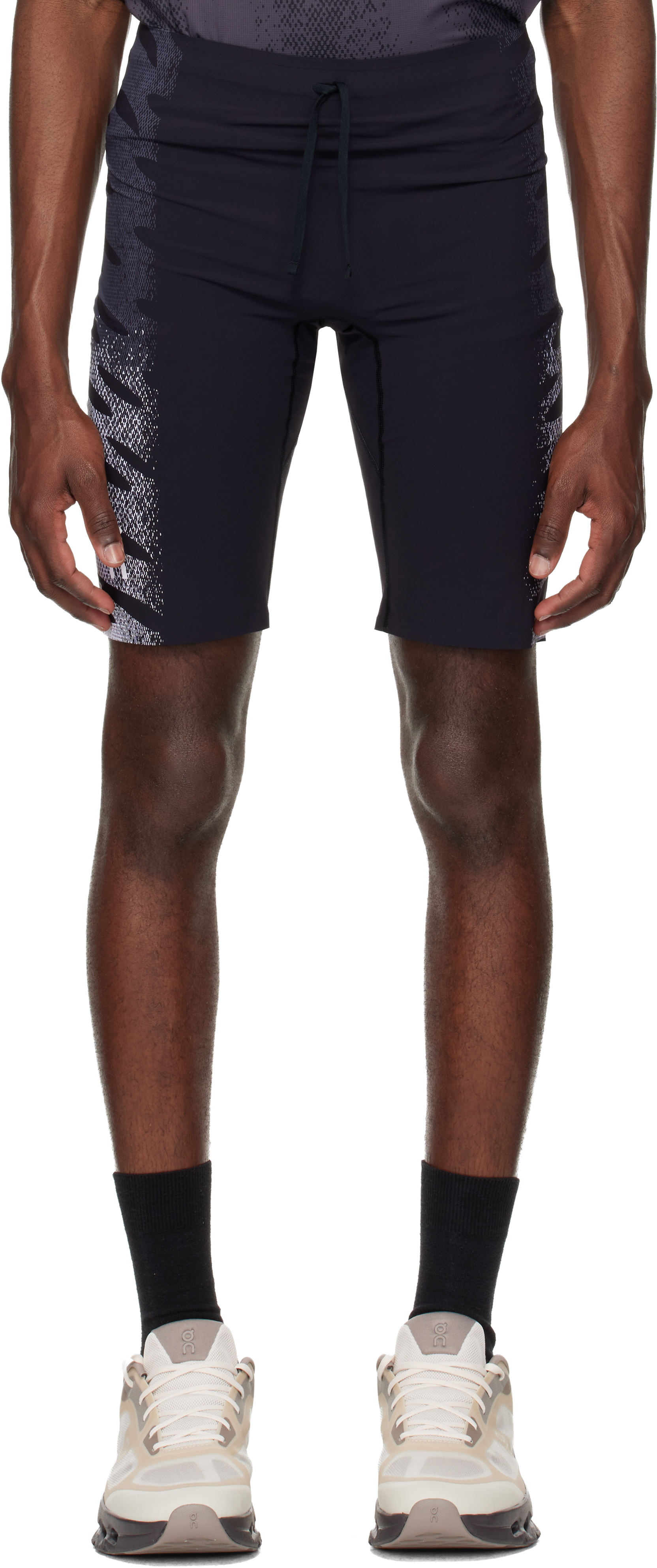 Gray Zero Half Tights Running Shorts