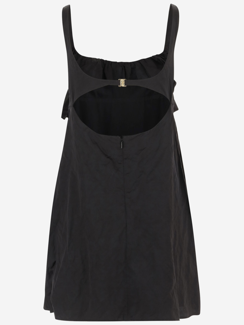 Mini Dress In Washed Technical Satin