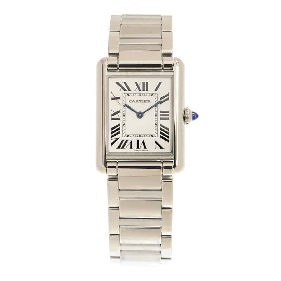Tank Quartz Silver Dial Mens Watch WSTA0052