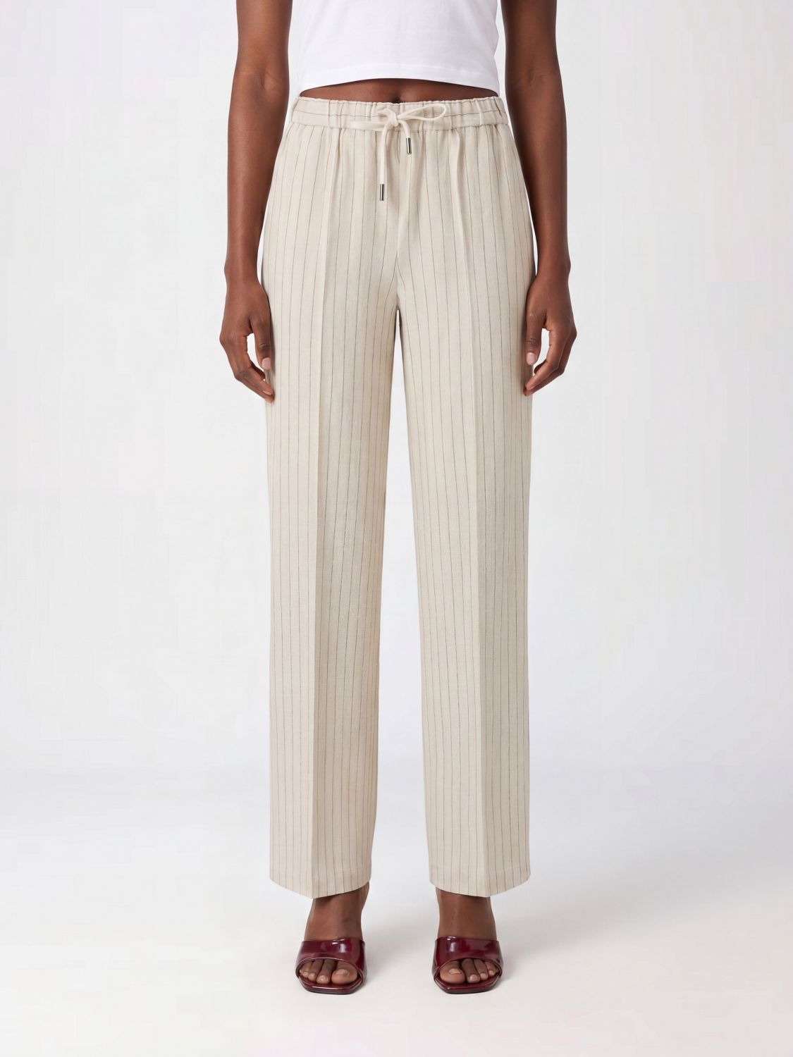 Pants Woman color Ivory